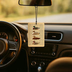 Vintage Mallard Duck Car Air Freshener 4 Pcs, Rustic Farmhouse Farm Animal Air Freshener Hanging for Cars Books Closet Drawer, Mallard Duck Lover Gifts Car Accessories for Women Men（02）