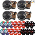 20 Pieces Car Air Freshener Record Player Air Fragrance Diffusers Clips Retro Style Gifts Christmas, Include 4 Pcs Record Player Car Vent Clip, 16 Pcs Aromatherapy Tablets Replacement Pads
