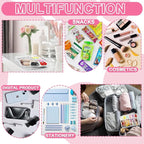 Snack Bag for Travel - Clear Chenille Varsity Letter Flat Pouch with Zipper, 12.2×8.46 inch Waterproof Clear Nylon Preppy Patch Makeup Cosmetic tote Bags for Women Girls