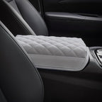 KMMOTORS Tucson(NX4) 2021~2024 Center Console Cover Light Gray, Armrest Cushion, Tucson Accessories, Vegan Leather, Console Lid Protector