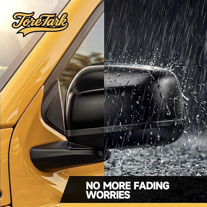 Plastic Restorer for Cars, Not a Dressing, Black Trim Restorer, Ceramic Crystal Coating Highly Concentrated, Lasting Up to 6 Months+ with UV Protection, Restore Automotive Exterior 50ml*2