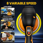 Cordless Buffer Polisher Kit For DEWALT 20V LI-ION Battery.6-Inch Orbital Buffer Polisher with 8 Variable Speed with 25pcs Polishing Accessories, for Car Polishing/Waxing (Tool Only)
