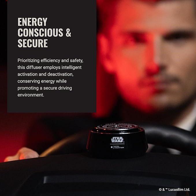 Hotel Collection Star Wars Empire Chauffeur Car Diffuser | Air Freshener Aromatherapy Diffuser | Black Dark Side Edition Car Diffuser/Empire Symbol