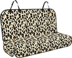 Backseat Cover for Dogs, Waterproof and Non-Slip Pet Bench Seat Covers, Car Seat Protector for Back Seat, Universal Size Rear Car Seat Cover Fits Cars, Trucks and SUVs, L-Leopard&Black
