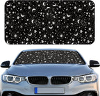 Windshield Sun Shade Foldable Car Front Window Covers for Car Accessories Sun Heat UV Rays Visor Protector Protection for Universal Cars SUV Truck(Night)