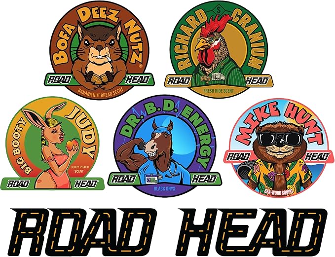 The Candle Daddy Road Head Car Air Freshener - Variety 5-Pack from (Bofa Deez Nutz, Big Booty Judy, Mike Hunt, More!)