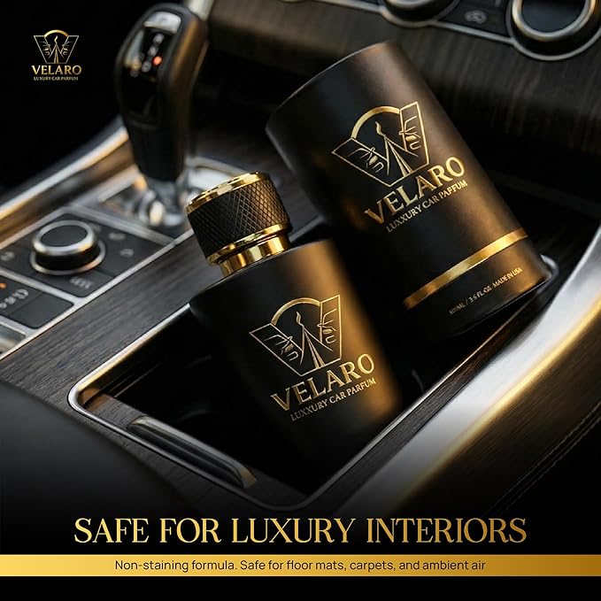 Luxury Car Fragrance Spray – 100ML (3.4oz) | Woody Amber Scent with Fresh Citrus & Spicy Aromatics | Heat-Resistant, Perfume-Grade Car Scent (For Vehicle Interior Only)