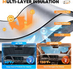 KUST Windshield Sun Shade for Kia Sportage NQ5 2023-2025 2026 Foldable Thicken Window Sunshade UV Protection Keep Cool Sunshield Easy Install Sun Visor Accessories Aluminum Film