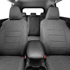 coverdream 2026 Rav4 Seat Covers Custom Fit for 2026 Toyota Rav4 Hybrid (SE,XSE) & PHEV GR Sport SUV,Full Set Polyester Car Seat Protector Grey