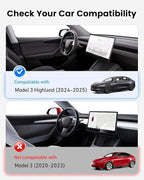 2026 Upgraded Tesla Model 3 Highland Sunshade Roof, UPF200+ Roof Sunshade with Storage Bag, No-Sag&No-Gaps Heat Insulation Foldable Roof Shade, Tesla Accessories for Highland 2024-2026,Gray