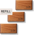 Drift Car Air Freshener - The Original Wood Air Freshener - Car Odor Eliminator - Long Lasting Scent - Metal Clip - Essential Oils - Clean Ingredients - Teak Scent 3 Pack Refill - NO CLIP INCLUDED