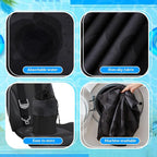 2 Pack Car Seat Towel Covers with Storage Bag 63 x 32 Inch Athletic Running Towel Seat Sweat Washable Non Slip Cover Gift for Car Outdoor Sport Activities (Black Leopard)