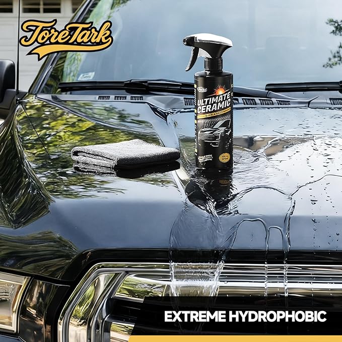 Real Ceramic Coating for Cars Polish (3.38 Fl Oz), Unmatched Shine Car Wax Coating Spray, No Pungent Smell, Quick Detailer Spray Wax, Lasts 50+ Washes Car Paint Sealant
