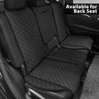 surpassme Comfortable Car Seat Covers Universal Front Seat Covers for Car Accessories, Padded Car Interior Covers for Automotive, SUV, Truck, and Van(Black)