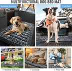 Dog Bed for Truck Back Seat Non-Slip, Truck Dog Bed Soft and Comfortable, Back Seat Pet Bed Mat for Travel, Pet Car Blanket for Backseat Extender and Seat Covers Grey 59”X27.5”