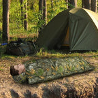 Poncho Liner Hoodie with Pocket Insulated Military Sleeping Bag Waterproof for Outdoor Camping Travel Survival Hunting Car Emergency
