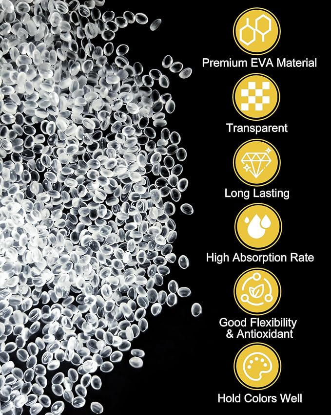 3LB Unscented Aroma Beads for Car Freshies, Clear Gel Crystal No Fragrance, DIY Homemade Natural Eva Beads Bulk