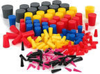 High Temp Masking Supply 235 Piece Silicone Rubber Plug Set - Sizes 1/32" to 1" - Tapered Stoppers for Powder Coating, Painting, Ceramic Coating, Sealing Holes - Non-Toxic, Flexible, Reusable