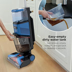 Shark CarpetXpert Upright Carpet & Area Rug Cleaner, Perfect for Pets, Lightweight & Powerful, Dirt, Grime, & Odor Removal, Carpet Shampooer, Cleaning Solution, Blue, EX121BRN