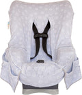 Niko Easy-Wash Children's Car Seat Cover & Liner - Gray Cotton Blend Terry - Fits Most Toddler Car Seats - Universal Fit - Waterproof SEAT Bottom - Machine Wash and Dry