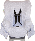 Niko Easy-Wash Children's Car Seat Cover & Liner - Gray Cotton Blend Terry - Fits Most Toddler Car Seats - Universal Fit - Waterproof SEAT Bottom - Machine Wash and Dry