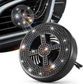 Car Fragrance Holder Compatible with Bath & Body Works Refills (Not Included), Air Freshener Vent Clip or Visor Clip, Refillable Scent Holder, Easy to Open Car Diffuser (Black,Diamond)