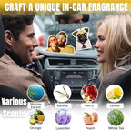 HJX Custom Air Fresheners with Picture, Double-Sided Air Freshener for Car Customized Photo Text, Personalized Meaningful Gifts for Boyfriend (White Style)
