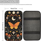 Dreaweet Car Center Console Cover Butterfly Car Accessories for Women Soft Comfy Car Arm Rest Cover Pad Universal Non-Slip Armrest Cover for Car Truck Van