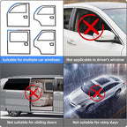 Car Window Shades, 2 Pack Side Car Window Sun Shades for Camping, UV Protection Breathable Mesh Baby Window Covers, Window Screen for Car, Truck, SUV, Protect Privacy for Kids, Family (39.8"x18.9")