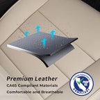 coverdream 2026 Rav4 Seat Covers Custom Fit for 2026 Toyota Rav4 Hybrid (LE,XLE Premium) SUV,Full Set Luxury Waterproof Leather Car Seat Protector