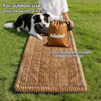 Dog Car Seat Cover, Pet Couch Covers for Car and Sofa, Non-Slip Backseat Pet Bed Mat, Machine Washable, Soft Plush Travel Seat Protector with Portable Storage Bag (Brown,23.6''×59'')