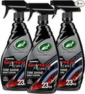 Turtle Wax Hybrid Solutions Graphene Acrylic Tire Shine Spray Coating, Long-Lasting Rich Black Shine, No-Sling, Water-Resistant Tire Dressing with UV and Dirt Repellent Protection, 23oz (Pack of 3)