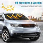 Cat Car Windshield Sun Shade Foldable Sunshade Front Window Cover Sun Visor Protector Accessories (59x27.5 inches)