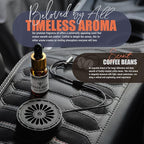 Handmade Wood Car Air Freshener — Best Wheels Designed Refillable Essential Oil Diffuser — Long Lasting Coffee Beans Fragrance Oil 10 ml — Car Accessories Gift Box