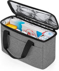 Trunab First Aid Bag Empty Small Medicine Storage Case, Insulated Medication Cooler Bag, Travel Pill Bottle Organizer for Prescription, Insulin, Supplements or Medical Supplies, Grey(Bag Only)