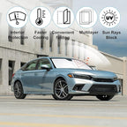 Windshield Sun Shade Custom Fit for 2022 2023 2024 2025 2026 Honda Civic 11th Gen Accessories Foldable Sunshade Sun Blocker Protect Car from Sun Rays & Heat Damage Keep Car Cooler