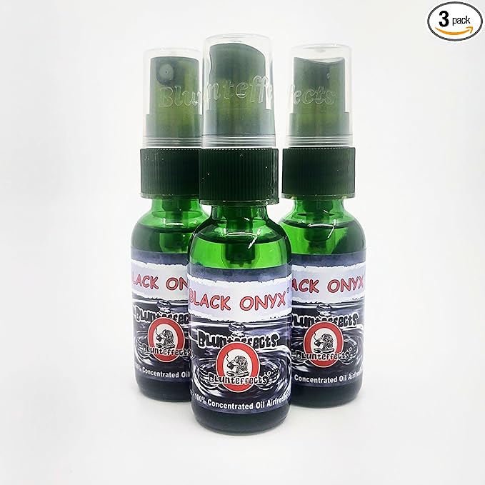 Blunteffects Blunt Effects 100% concentrated Air Freshener Oder Neutralizing Spray (Black Onyx 3 Pack)
