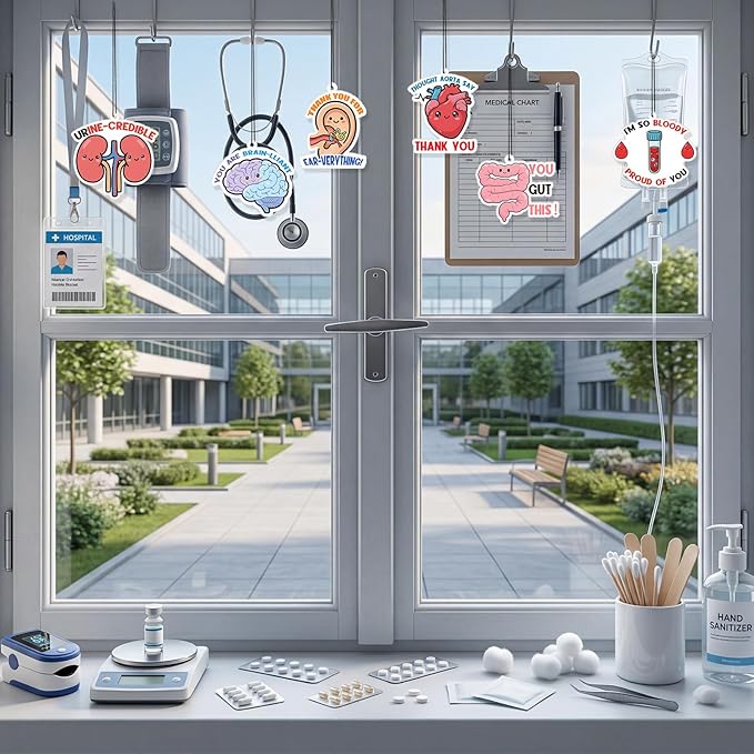 36 Pcs Doctor Day Gifts Bulk Funny Nurse Air Freshener Car Scented Medical Patient Access Week Thank You Hanging Decor Inspirational Team Thank You Gift for Healthcare Medical