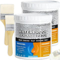 Liquid Waterproof Sealant 70oz Clear, LUVBOATE Transparent Waterproof Coating Water-Based Invisible Repairing Leak Agent Roofs, Walls, Bathroom, Kitchen Indoor & Outdoor