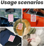 Cute Pink Girly Car Air Freshener 4 Pcs - Trendy Pink Ticket Girl Wine Hanging Air Freshener for Cars Closet Drawer Books, Girly Car Accessories Mirror Decor for Women