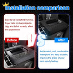 Autorder Center Console Cover for 2014-2018 Chevy Silverado/GMC Sierra Accessories Armrest Cover Anti-Scratch Middle Console Pad Leather Armrest Protector(ONLY for Split Bench Seat Console)