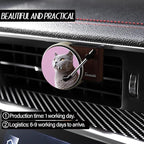 Personalized Customized Photo Car Air Freshener，Double Sided Customized Car Fresheners，Custom Air Fresheners With Picture for Boyfriend、Dad、Mom、Music Lovers.(9 pcs, White)