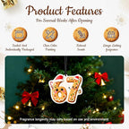 HINFKA 4Pcs 67 Christmas Air Freshener – Customizable Scent Car Ornament with Funny Six Seven Gingerbread Design