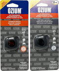 Ozium Membrane Car Vent Clip AC Air Fresheners Car Air Freshener and Car Odor Eliminator (Caribbean Breeze + That New Car Smell, 2 Packs Combo Kit)