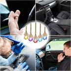 AtfArt 8 Pcs Refillable Air Freshener 6ml Perfume Scent for Car, Home, Room - Hanging Accessories, Air Purifiers Diffuser, Decoration