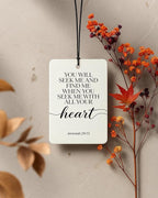 Minimalist Christian Car Air Freshener 4 Pcs Coconut Scented, Religious Bible Verse Car Accessories Mirror Decor for Women, Christian Hanging Air Freshener for Cars Closet Drawer Books