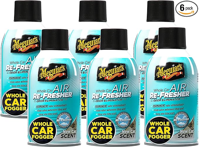 Meguiar's G16402 Whole Car Air Re-Fresher Odor Eliminator - 2.5 oz., (Pack of 6)