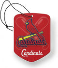 2 Pack MLB Car Air Freshener - Licensed Hanging Scented Air Freshener, Red Shield with Cardinals, Sports Fan Auto Fragrance for Car, Truck & Home