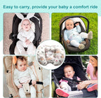 KAKIBLIN Baby Support Pillow, Head and Neck Support, 2 in 1 Banana Neck Pillow for Baby Newborn, Adjustable Stroller Head Pillows for Kids (Hedgehog)