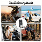 Waterproof Pet Car Seat Cover for Dogs&Cats,Non-Slip Oxford Fabric Hammock,Easy Clean Travel Mat for Front & Back Seat, Adjustable Buckle Design,19.29x17.3 Inch,Heavy Duty Dog Car Seat Protector